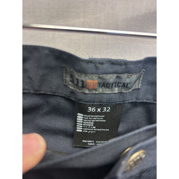 5.11 Tactical Mens Taclite Ripstop Cargo Pants Dark Navy Size 36x32 Double Knee - Picture 2 of 8